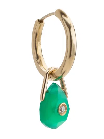 Pascale Monvoisin 9kt Yellow Gold Orso Green Onyx Earring