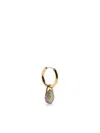Pascale Monvoisin 9kt Yellow Gold Orso Labradorite Hoop Earring In Gold