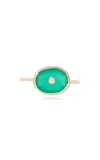 Pascale Monvoisin 9kt Yellow Gold Orso Ring Green Onyx