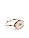 Pascale Monvoisin Pascale 9k Yg Pink Quartz Souad Dia Rng In Gold