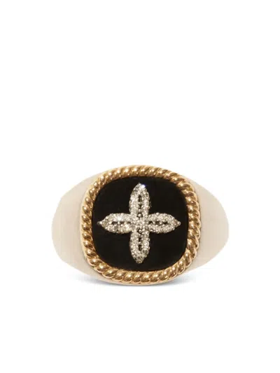 Pascale Monvoisin Bowie Diamond Signet Ring In Gold