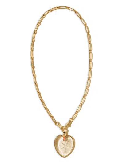 Pascale Monvoisin Gabin Nº3 Diamond Heart-pendant Necklace In Pattern