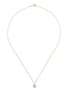 Pascale Monvoisin 14kt Yellow Gold Orso Diamond And Aquamarine Necklace In Gold