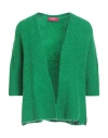 Paseo De Gracia Woman Cardigan Emerald Green Size M Acrylic, Polyamide, Wool, Polyester