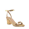 Pashion Footwear The Brenna 3" Block In Gold