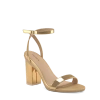 Pashion Footwear The Brenna 4" Block In Gold