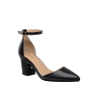 Pashion Footwear The D'orsay 3" Block Heel In Coal Leather