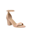 Pashion Footwear The Pashionista 3" Block Heel In Sand Leather