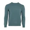 Pashmere Men's The  Cashmere Crewneck In Sage Green
