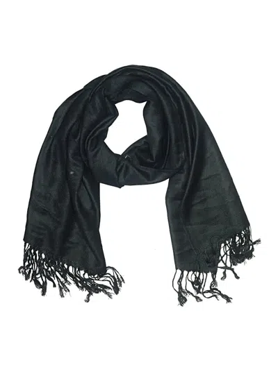 Pre-owned Pashmina Scarf In Black