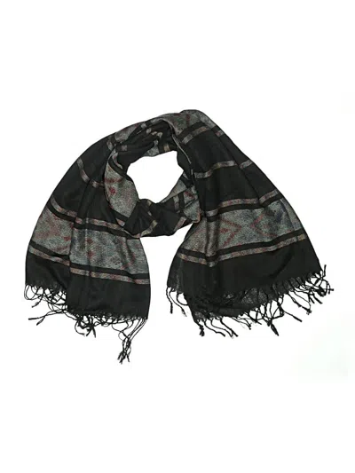 Pre-owned Pashmina Scarf In Black