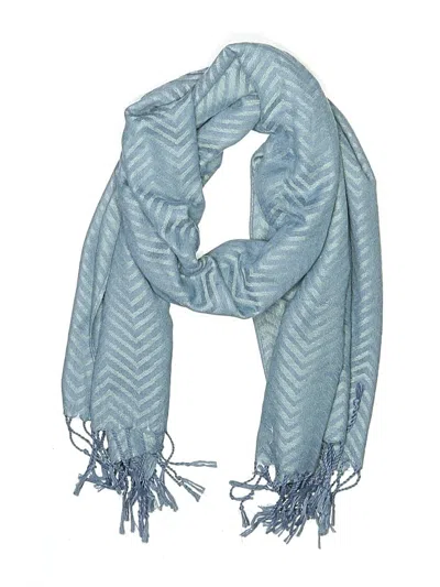 Pre-owned Pashmina Scarf In Blue