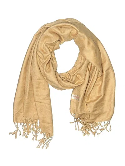 Pre-owned Pashmina Scarf In Brown