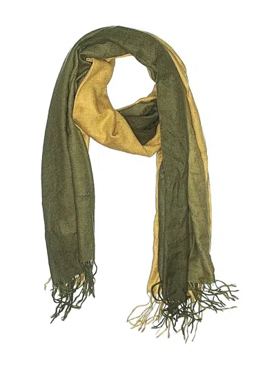 Pre-owned Pashmina Scarf In Green