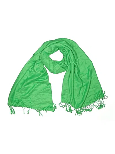 Pre-owned Pashmina Scarf In Green