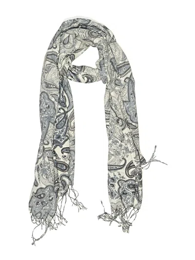 Pre-owned Pashmina Scarf In White