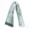 Pashmisy Women's Green / Grey Verdant Breeze Linen Scarf In Sage Green