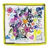 Pashmisy Women's Green / White Chartreuse Yellow Mixed Emotions Silk Scarf In Multi