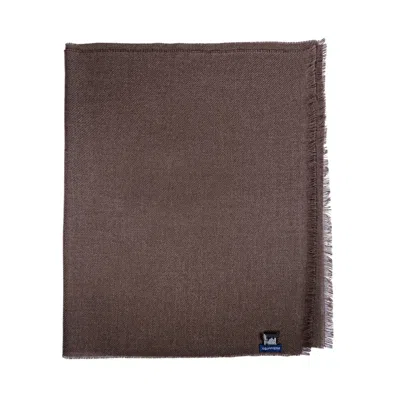 Pashmisy Women's Lightweight Wool Shawl In Dark Brown
