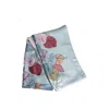 Pashmisy Women's Pink / Purple / Rose Gold Tropical Bloom Pale Pink And Sage Silk Scarf In Pink/purple/rose Gold