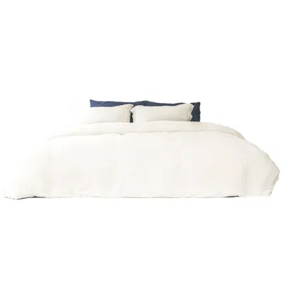 Pasithea Sleep White Australian King Bamboo Duvet Cover With 2 Pillow Slips - Uk Super King In Cream