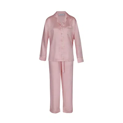 Pasithea Sleep Women's Pink / Purple Bamboo Long Pyjama Set In Pink In Pink/purple