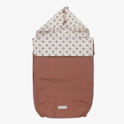 Pasito A Pasito Brown & Ivory Floral Baby Nest (77cm)