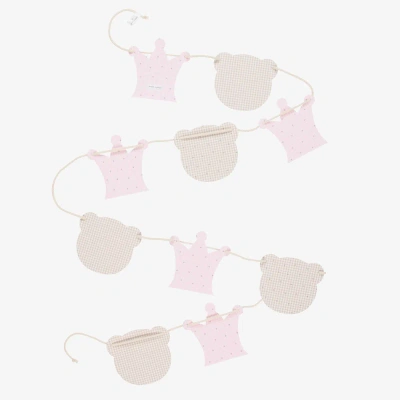 Pasito A Pasito Babies'  Girls Pink & Beige Bunting (225cm)