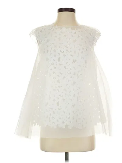Pre-owned Paskal Short Sleeve Blouse In Ivory