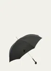 Pasotti Since 1956 Men's Skull-handle Umbrella In Black