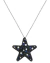 Pasquale Bruni 18k 2.66 Ct. Tw. Diamond & Sapphire Necklace In Black