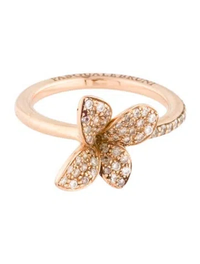Pre-owned Pasquale Bruni 18k Diamond Petit Garden Cocktail Ring In Multi