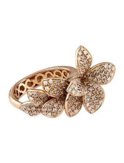 Pre-owned Pasquale Bruni 18k Diamond Petit Garden Ring In Multicolor