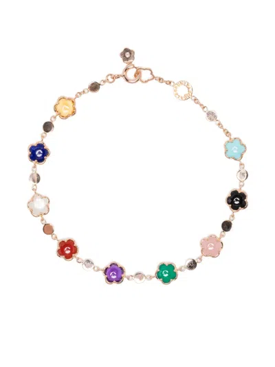 Pasquale Bruni 18k玫瑰金 Figlia Dei Fiori 多宝石手链 In Gold
