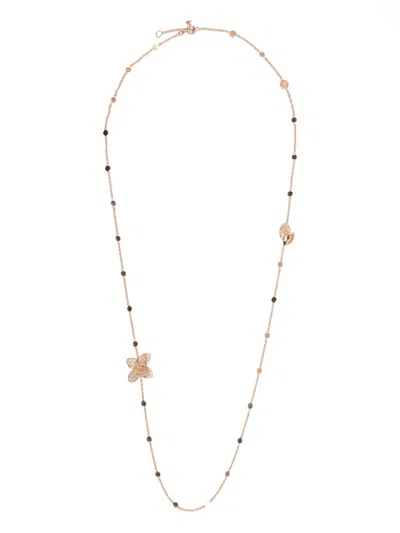 Pasquale Bruni 18k玫瑰金 Giardini Segreti 钻石项链 In Pink