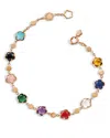 Pasquale Bruni 18k Rose Gold Figlia Dei Fiori Multi Stone Flower Bracelet In Gold
