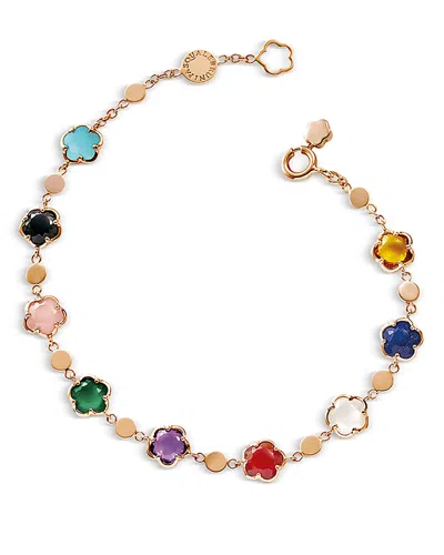 Pasquale Bruni 18k Rose Gold Figlia Dei Fiori Multi Stone Flower Bracelet