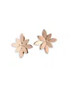 Pasquale Bruni 18k Rose Gold Ghirlanda Polished Flower Statement Earrings In Gold