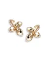 Pasquale Bruni 18k Rose Gold Giardini Segreti Diamond Flower Statement Earrings In Rose Gold