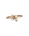 Pasquale Bruni 18k Rose Gold Giardini Segreti Diamond Small Flower Bangle Bracelet In Rose Gold