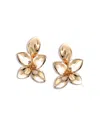 Pasquale Bruni 18k Rose Gold Giardini Segreti Flower Statement Earrings In Gold