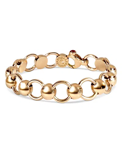 Pasquale Bruni 18k Rose Gold Luce Diamond & Ruby Accented Bead & Circle Link Bracelet