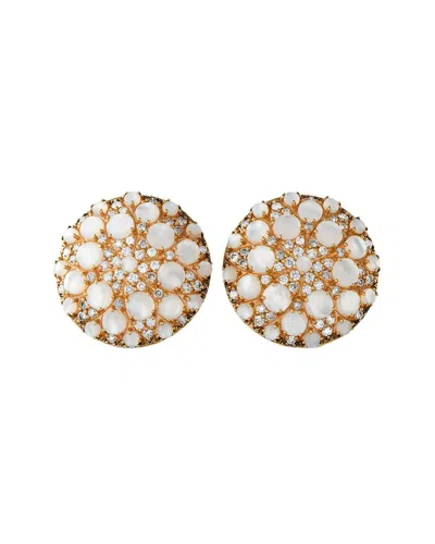 Pasquale Bruni 18k Rose Gold Mother Of Pearl Clip-on Earring