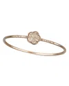 Pasquale Bruni 18k Rose Gold Petit Joli Diamond Flower Bangle Bracelet - Exclusive In Rose Gold