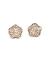 Pasquale Bruni 18k Rose Gold Petit Joli Diamond Flower Stud Earrings In Rose Gold