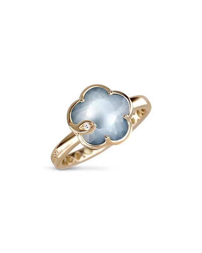 Pasquale Bruni 18k Rose Gold Petit Joli Lunar Night Blue Gem & Diamond Ring