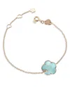 Pasquale Bruni Women's Petit Joli 18k Rose Gold, 0.04 Tcw Diamonds, Turquoise & White Moonstone Bracelet In Blue/rose Gold