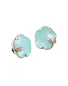 Pasquale Bruni Women's Petit Joli 18k Rose Gold, 0.04 Tcw Diamonds, Turquoise & White Moonstone Doublet Earrings In Blue/rose Gold