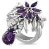 Pasquale Bruni 18k White Gold 0.45ct Diamond And Amethyst Ring Pb08-050225