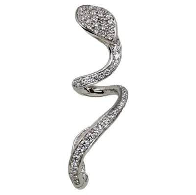 Pre-owned Pasquale Bruni 18k White Gold 1.36 Ctw Diamond Earrings